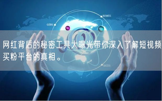 网红背后的秘密工具大曝光带你深入了解短视频买粉平台的真相。