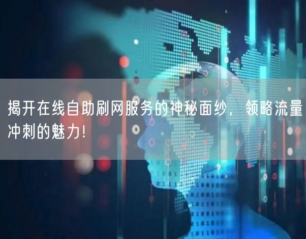 揭开在线自助刷网服务的神秘面纱,领略流量冲刺的魅力!