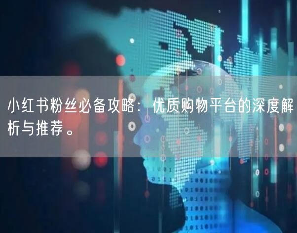 小红书粉丝必备攻略：优质购物平台的深度解析与推荐。