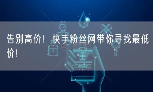 告别高价！快手粉丝网带你寻找最低价!