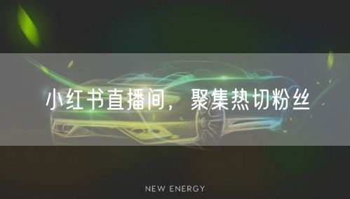 小红书直播间，聚集热切粉丝