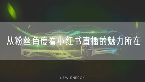 从粉丝角度看小红书直播的魅力所在