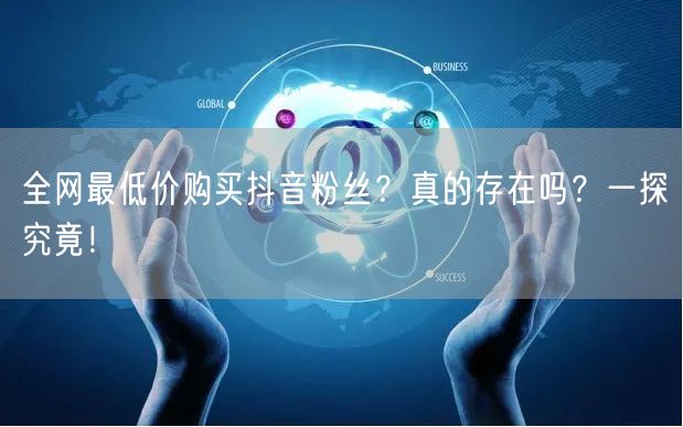 全网最低价购买抖音粉丝？真的存在吗？一探究竟！